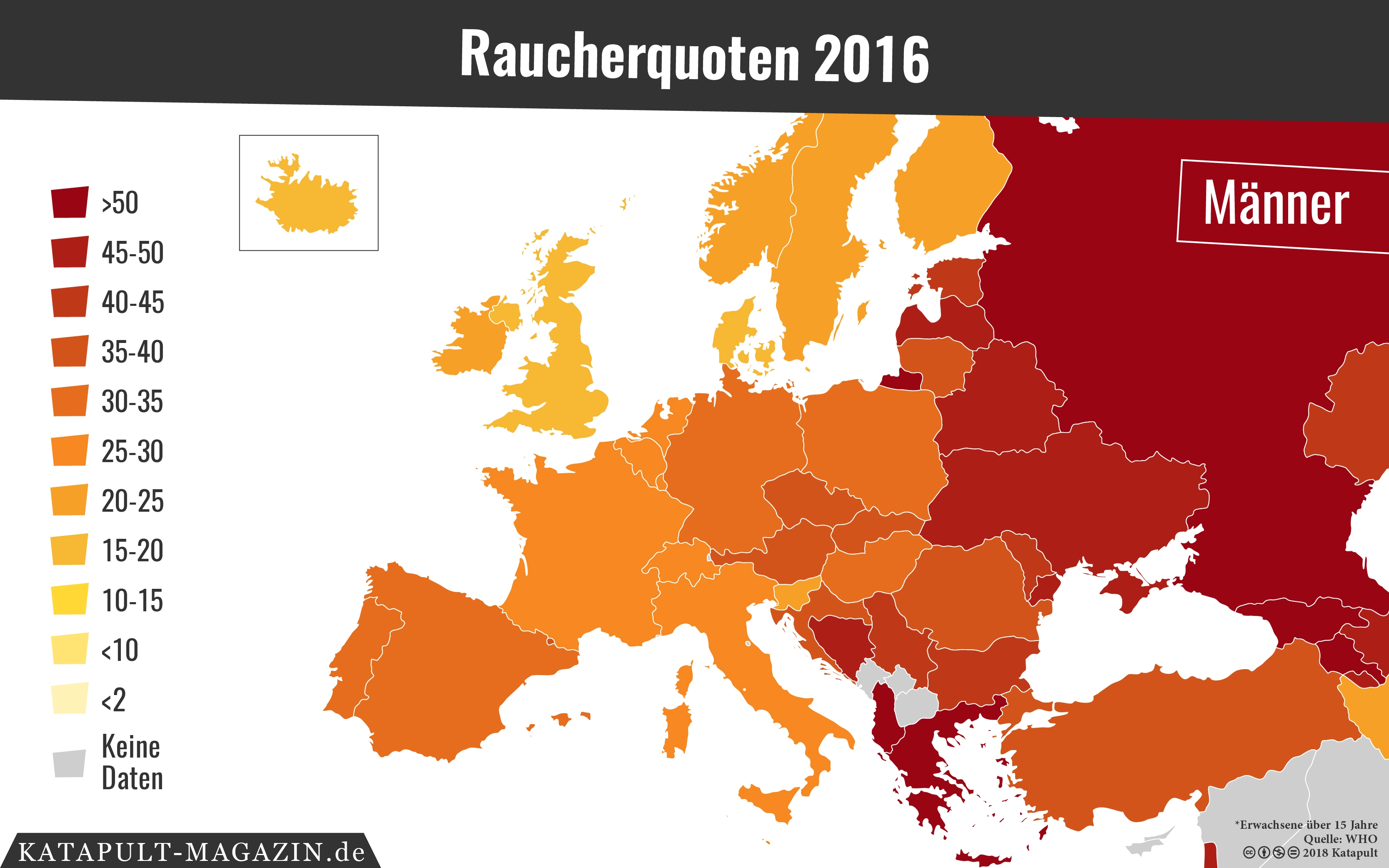 Unterschiedliches Rauchverhalten bei Männern und Frauen