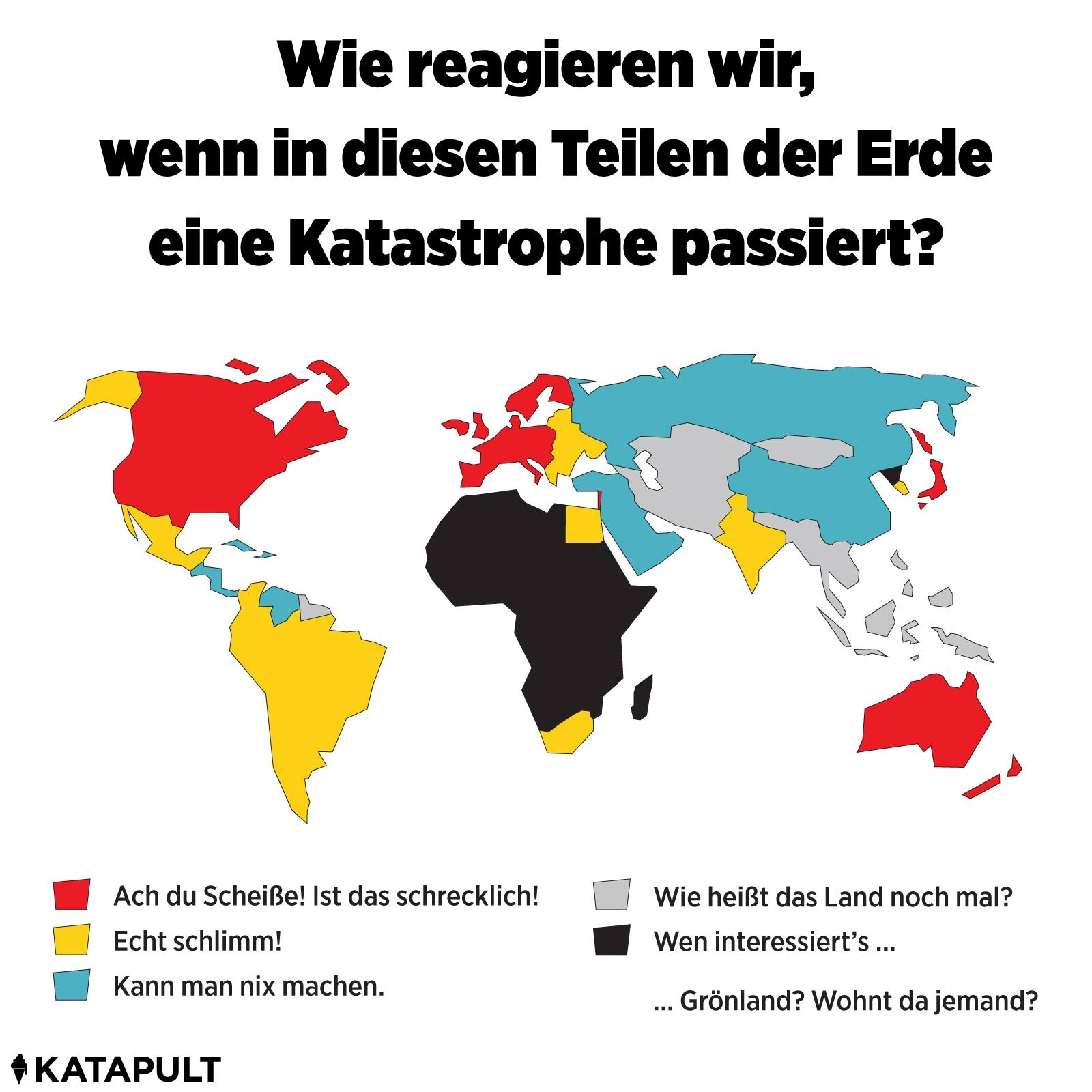Wie reagieren wir, wenn in diesen Teilen der Erde eine Katastrophe passiert?