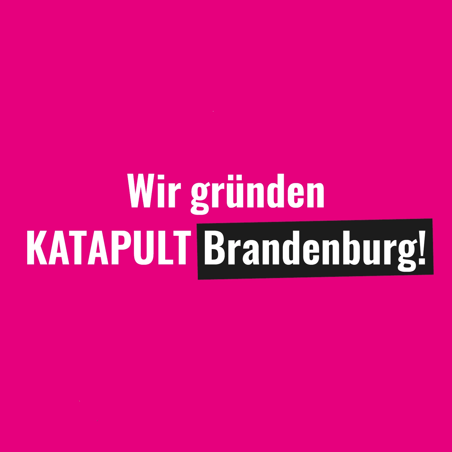 Wir gründen KATAPULT Brandenburg!