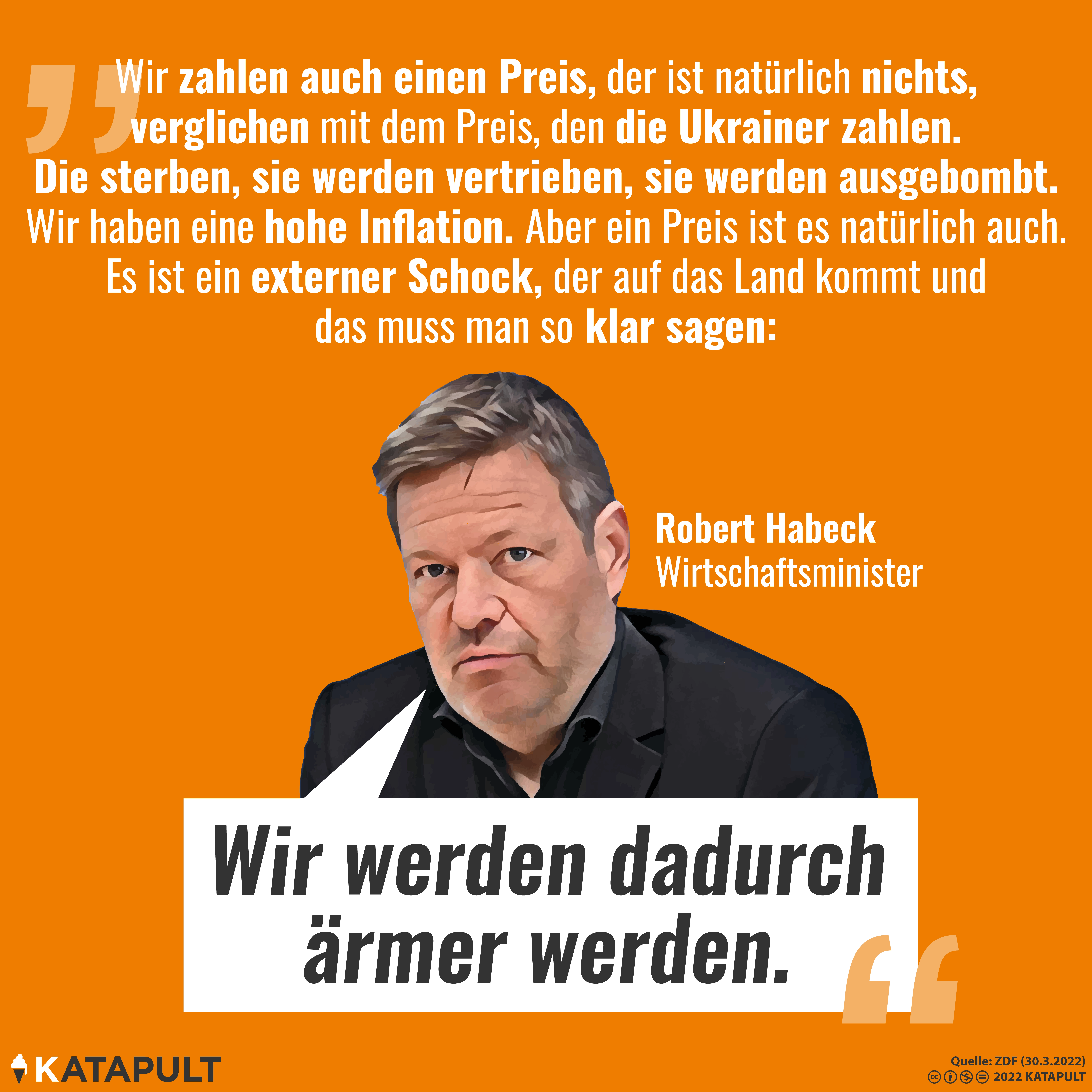 "Wir werden ärmer werden."