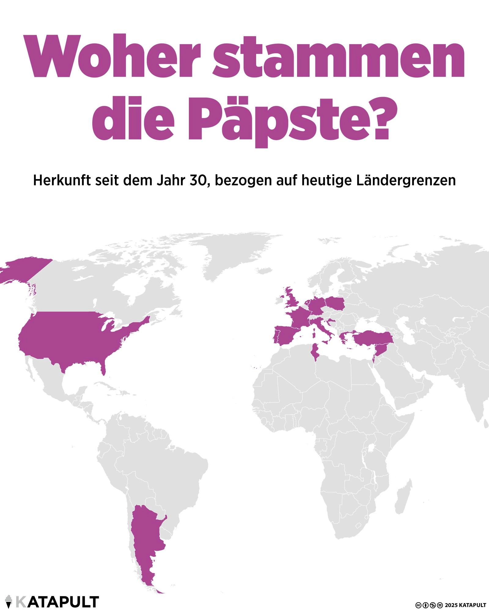 Woher stammen die Päpste?